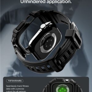 Spigen Rugged Armor Pro 2, matinės juodos spalvos - Apple Watch 11 46mm - Image 8
