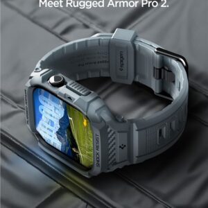 Spigen Rugged Armor Pro 2, dark pilkos spalvos - Apple Watch 11 46mm - Image 14