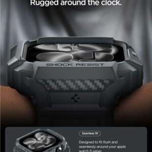 Spigen Rugged Armor Pro 2, dark pilkos spalvos - Apple Watch 11 46mm - Image 6