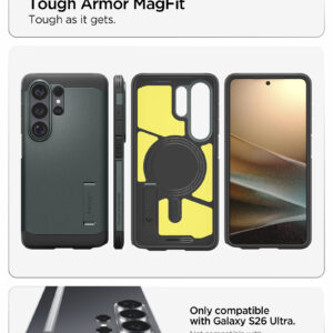 Spigen Tough Armor Mag MagSafe dėklas skirtas Samsung Galaxy S26 Ultra - žalios spalvos - Image 19