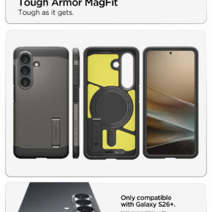 Spigen Tough Armor Mag MagSafe dėklas skirtas Samsung Galaxy S26+ - pilkos spalvos - Image 19