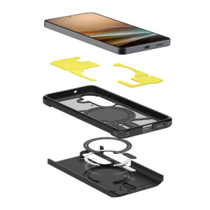 Spigen Tough Armor Mag MagSafe dėklas skirtas Samsung Galaxy S26 - juodos spalvos - Image 16