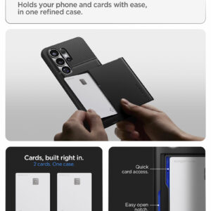 Spigen Slim Armor CS dėklas Samsung Galaxy S26 Ultra juodos spalvos - Image 22