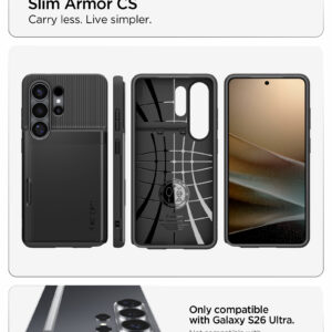 Spigen Slim Armor CS dėklas Samsung Galaxy S26 Ultra juodos spalvos - Image 21