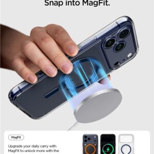 Spigen Ultra Hybrid MagSafe dėklas skirtas Apple iPhone 17 Pro Max - Clear mėlynos spalvos - Image 19