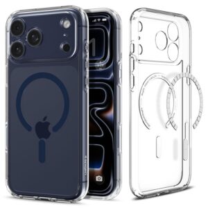 Spigen Ultra Hybrid MagSafe dėklas skirtas Apple iPhone 17 Pro Max - Clear mėlynos spalvos - Image 9