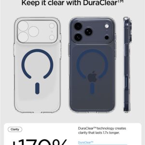 Spigen Ultra Hybrid MagSafe dėklas skirtas Apple iPhone 17 Pro Max - Clear mėlynos spalvos - Image 17