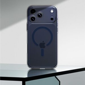 Spigen Ultra Hybrid MagSafe dėklas skirtas Apple iPhone 17 Pro - Clear mėlynos spalvos - Image 15