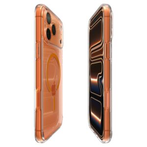 Spigen Ultra Hybrid MagSafe dėklas skirtas Apple iPhone 17 Pro - Clear oranžinės spalvos - Image 19