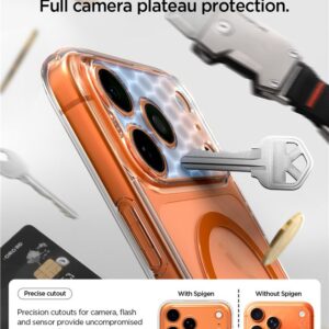 Spigen Ultra Hybrid MagSafe dėklas skirtas Apple iPhone 17 Pro - Clear oranžinės spalvos - Image 11