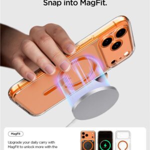 Spigen Ultra Hybrid MagSafe dėklas skirtas Apple iPhone 17 Pro - Clear oranžinės spalvos - Image 14