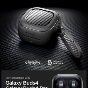 Spigen RUGGED Armor Samsung Galaxy Buds 4 / 4 Pro Matte juodos spalvos - Image 21