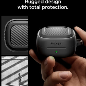 Spigen RUGGED Armor Samsung Galaxy Buds 4 / 4 Pro Matte juodos spalvos - Image 22