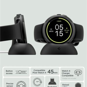 Spigen Liquid Air V2, matinės juodos spalvos - Google Pixel Watch 4 45mm - Image 11