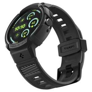 Spigen Rugged Armor Pro + Stand, matinės juodos spalvos - Google Pixel Watch 4 45mm - Image 11