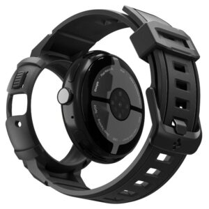 Spigen Rugged Armor Pro + Stand, matinės juodos spalvos - Google Pixel Watch 4 45mm - Image 3
