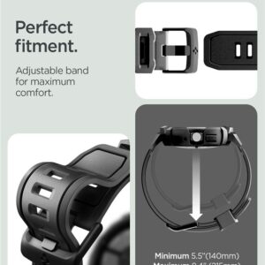 Spigen Rugged Armor Pro + Stand, matinės juodos spalvos - Google Pixel Watch 4 45mm - Image 9