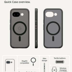 Spigen Ultra Hybrid MagSafe, frost juodos spalvos - Google Pixel 10a - Image 8