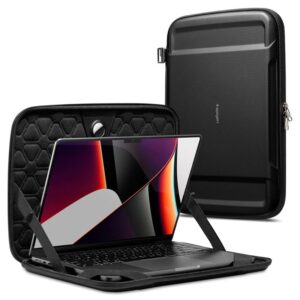 Spigen Rugged Armor Pro, juodos spalvos - MacBook Pro 14" M5 2025/M4 2024/M3 2023/M2 2023/M1 2021