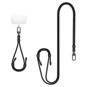 Spigen Universal Strap Set Crossbody & Wrist - Shoulder + Wrist Phone Strap (Black) - Image 7
