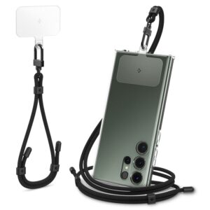 Spigen Universal Strap Set Crossbody & Wrist - Shoulder + Wrist Phone Strap (Black) - Image 14