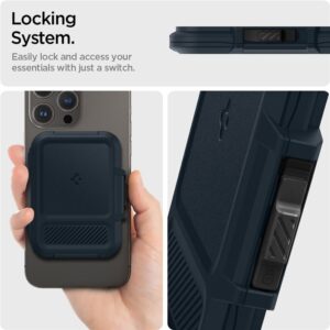 Spigen Lock Fit MagSafe Card Dėklas - Navy mėlynos spalvos - Image 20