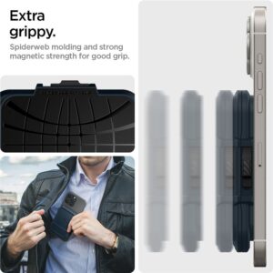 Spigen Lock Fit MagSafe Card Dėklas - Navy mėlynos spalvos - Image 13