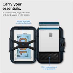 Spigen Lock Fit MagSafe Card Dėklas - Navy mėlynos spalvos - Image 18