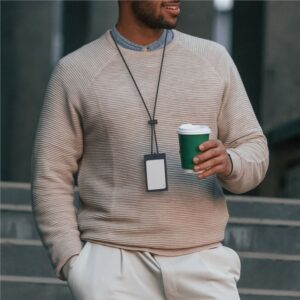 Spigen Badge Holder MagSlide, juodos spalvos - Image 9