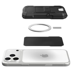 Spigen Tough Armor Pro Wallet MagSafe 5 Card, juodos spalvos - Image 10