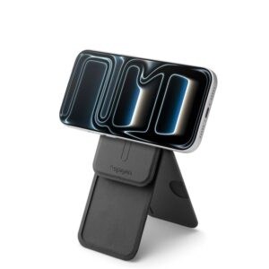 Spigen S314-2 Slim Fold Tripod MagSafe - Magnetic Wallet with Stand Function Black - Image 9