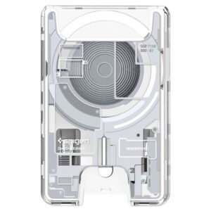 Spigen Ultra Hybrid Wallet MagSafe, zero one baltos spalvos - Image 3