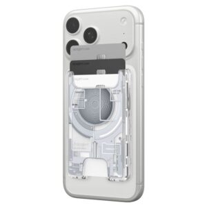 Spigen Ultra Hybrid Wallet MagSafe, zero one baltos spalvos - Image 4