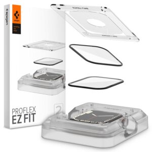 Spigen Proflex EZ FIT 2-Pack - Screen Protector for Apple Watch 8 / 7 41 mm (2 pcs) - Image 7