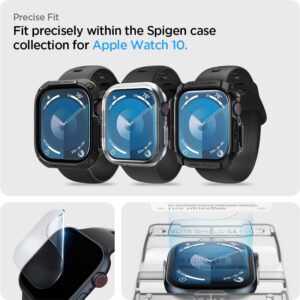 Spigen ELITE SHIELD HYBRID GLASS ”EZ FIT” 2-PACK Apple Watch 10 (46 mm) CLEAR - Image 13