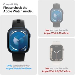 Spigen ELITE SHIELD HYBRID GLASS ”EZ FIT” 2-PACK Apple Watch 10 (46 mm) CLEAR - Image 17