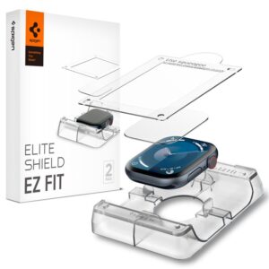 Spigen ELITE SHIELD HYBRID GLASS ”EZ FIT” 2-PACK Apple Watch 10 (42 mm) CLEAR - Image 10