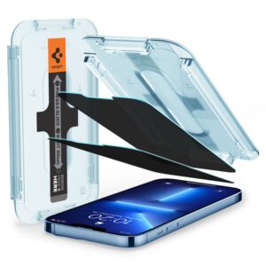 Apsauginis stiklas Spigen GLAS.TR "EZ FIT" 2-pack Apple iPhone 13 Pro Max Privacy - Image 10