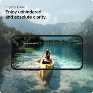 Apsauginis stiklas Spigen ALM GLASS FC Apple iPhone 13 / 13 Pro / 14 su juodos spalvos krašteliu - Image 13