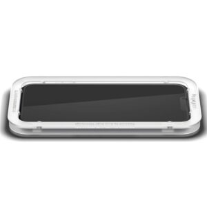 Apsauginis stiklas Spigen ALM GLASS FC Apple iPhone 13 / 13 Pro / 14 su juodos spalvos krašteliu - Image 15