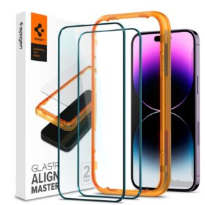 Spigen tR Align Master 2 Pack, FC juodos spalvos - Apple iPhone 14 Pro Max