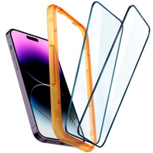 Spigen tR Align Master 2 Pack, FC juodos spalvos - Apple iPhone 14 Pro Max - Image 18