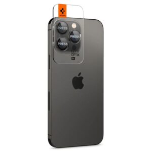 Spigen OPTIK.TR ”EZ FIT” CAMERA PROTECTOR 2-PACK Apple iPhone 14 Pro / 14 Pro Max / 15 Pro / 15 Pro Max / 16 Pro / 16 Pro Max / 17 Pro / 17 Pro Max Black - Image 13