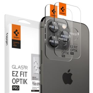 Spigen OPTIK.TR ”EZ FIT” CAMERA PROTECTOR 2-PACK Apple iPhone 14 Pro / 14 Pro Max / 15 Pro / 15 Pro Max / 16 Pro / 16 Pro Max / 17 Pro / 17 Pro Max Black - Image 10