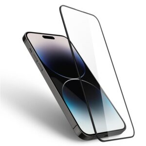 Spigen Glass FC - Apsauginis stiklas skirtas iPhone 14 Pro Max (Black Frame) - Image 3