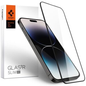 Spigen Glass FC - Apsauginis stiklas skirtas iPhone 14 Pro Max (Black Frame) - Image 2