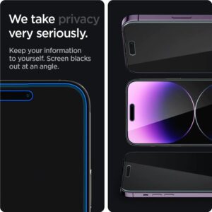 Spigen Glass EZ Fit Privacy 2 Pack - Apple iPhone 14 Pro - Image 7