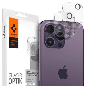 Spigen Glass Optik 2 Pack, clear - Apple iPhone 14 Pro/Apple iPhone 14 Pro Max