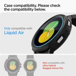 Spigen GLAS.TR EZ FIT 2-Pack - Tempered glass for Samsung Galaxy Watch 4 / 5 44 mm (2 pcs) - Image 9