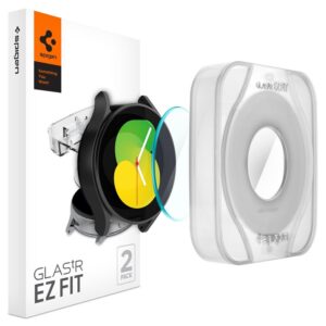 Spigen GLAS.TR EZ FIT 2-Pack - Tempered glass for Samsung Galaxy Watch 4 / 5 44 mm (2 pcs) - Image 7